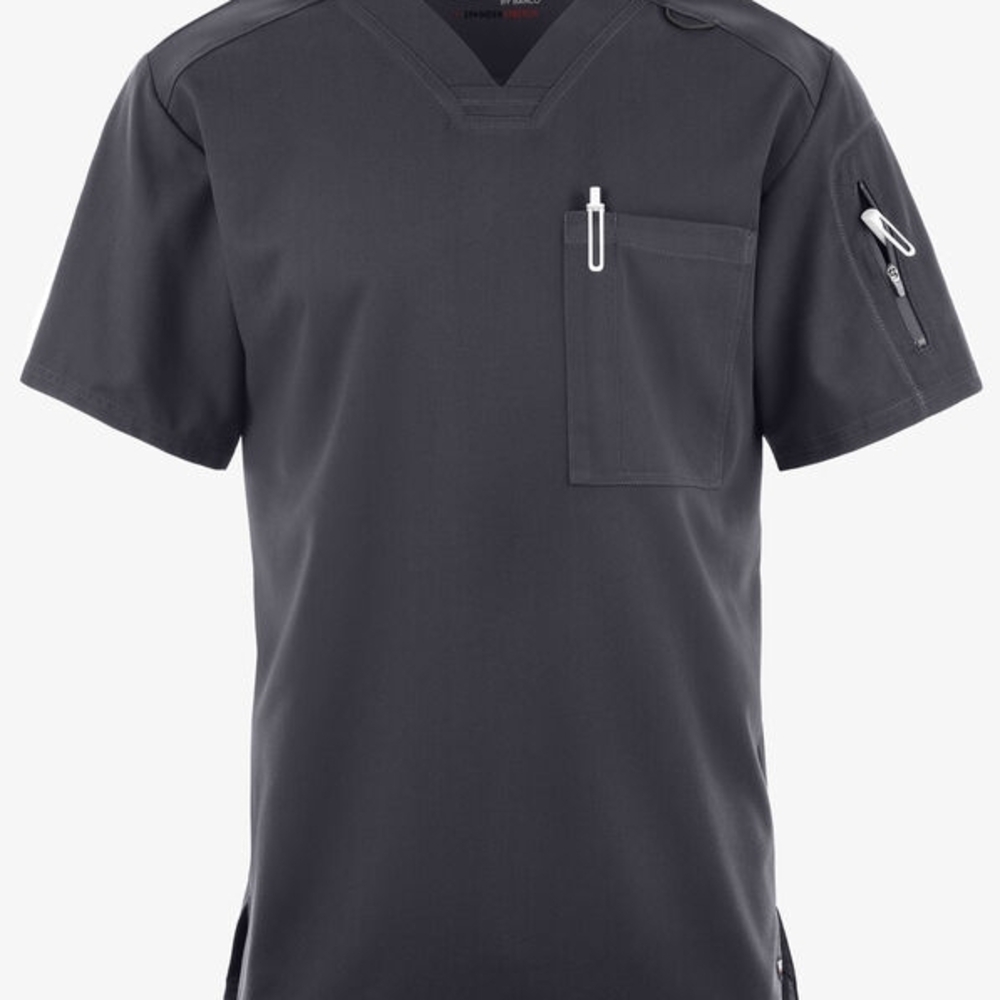 Barco Uniforms Black V-Neck Scrub Top